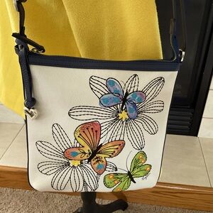 Brighton Goldie Butterfly Messenger Bag